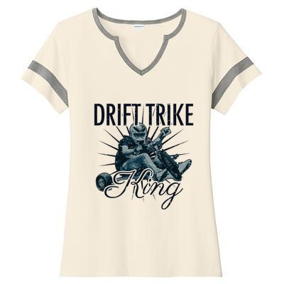 Drift Trike King Electric Tricycle Drift Trike Meaningful Gift Ladies Halftime Notch Neck Tee