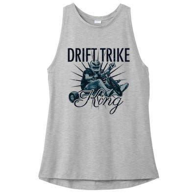 Drift Trike King Electric Tricycle Drift Trike Meaningful Gift Ladies PosiCharge Tri-Blend Wicking Tank