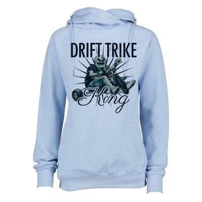 Drift Trike King Electric Tricycle Drift Trike Meaningful Gift Womens Funnel Neck Pullover Hood