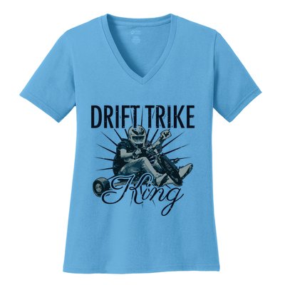 Drift Trike King Electric Tricycle Drift Trike Meaningful Gift Women's V-Neck T-Shirt