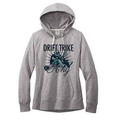 Drift Trike King Electric Tricycle Drift Trike Meaningful Gift Women's Fleece Hoodie