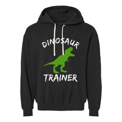 Dinosaur Trainer Lazy Halloween Costume Trex Dino Garment-Dyed Fleece Hoodie