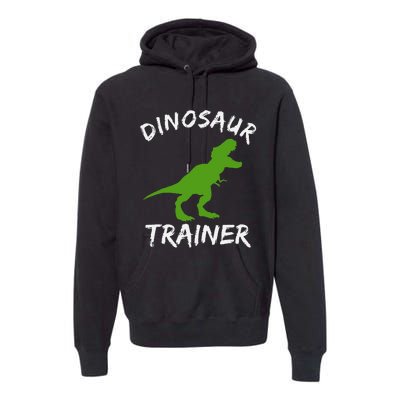 Dinosaur Trainer Lazy Halloween Costume Trex Dino Premium Hoodie