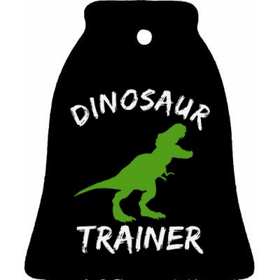 Dinosaur Trainer Lazy Halloween Costume Trex Dino Ceramic Bell Ornament