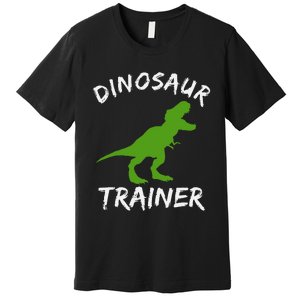 Dinosaur Trainer Lazy Halloween Costume Trex Dino Premium T-Shirt