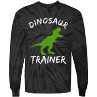 Dinosaur Trainer Lazy Halloween Costume Trex Dino Tie-Dye Long Sleeve Shirt