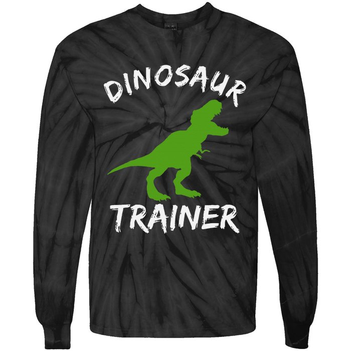 Dinosaur Trainer Lazy Halloween Costume Trex Dino Tie-Dye Long Sleeve Shirt