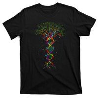 Dna Tree Life Genetics Biologist Science Earth Day T-Shirt