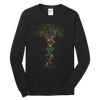 Dna Tree Life Genetics Biologist Science Earth Day Tall Long Sleeve T-Shirt