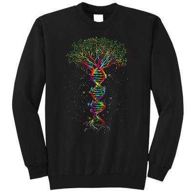 Dna Tree Life Genetics Biologist Science Earth Day Tall Sweatshirt