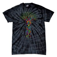 Dna Tree Life Genetics Biologist Science Earth Day Tie-Dye T-Shirt