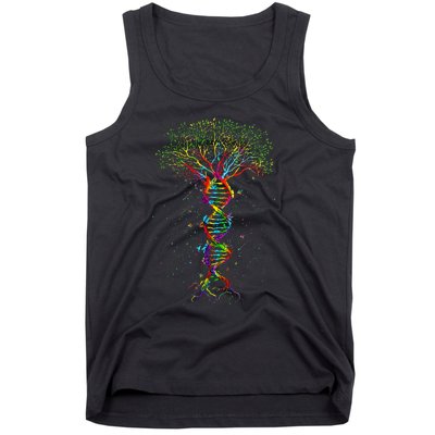 Dna Tree Life Genetics Biologist Science Earth Day Tank Top