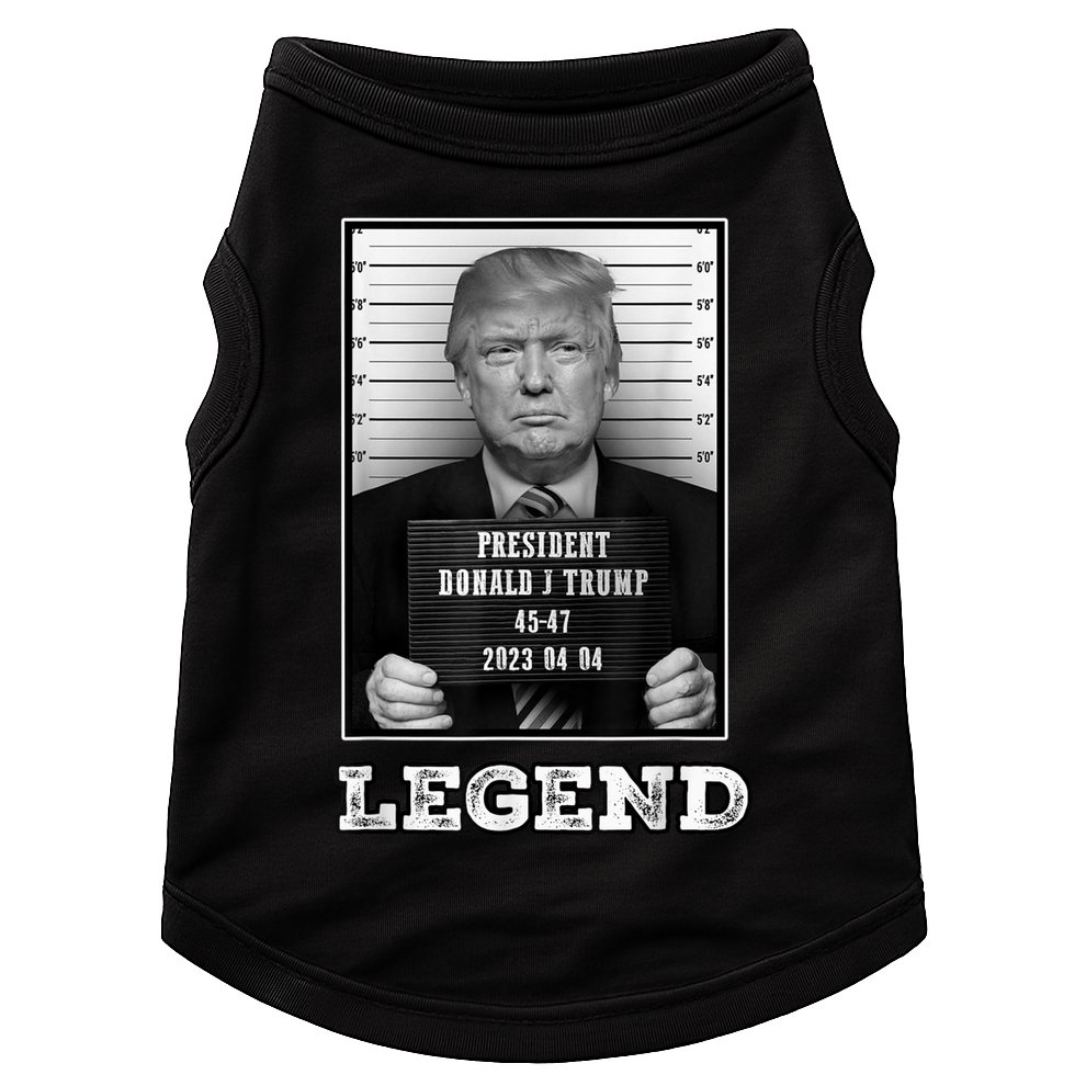 Trump 2024 Mugshot President Legend Doggie Tank