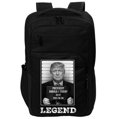 Trump 2024 Mugshot President Legend Impact Tech Backpack