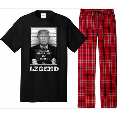 Trump 2024 Mugshot President Legend Pajama Set