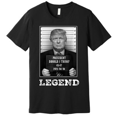 Trump 2024 Mugshot President Legend Premium T-Shirt