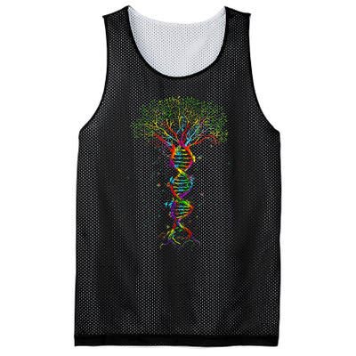 Dna Tree Life Genetics Biologist Science Earth Day Mesh Reversible Basketball Jersey Tank