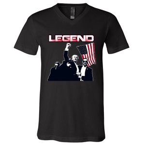 Donald Trump Legend V-Neck T-Shirt