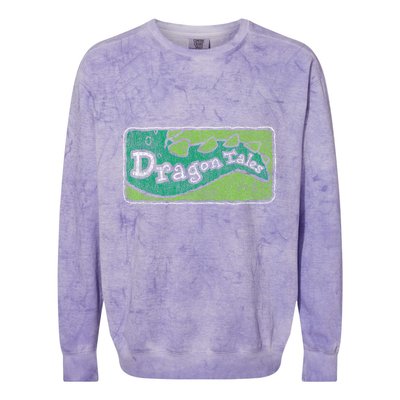 Dragon Tales Logo Distressed Colorblast Crewneck Sweatshirt