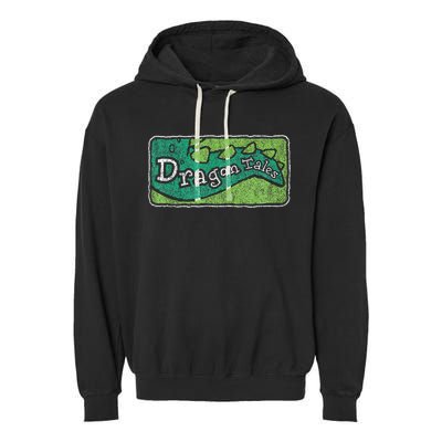 Dragon Tales Logo Distressed Garment-Dyed Fleece Hoodie