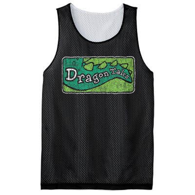 Dragon Tales Logo Distressed Mesh Reversible Basketball Jersey Tank