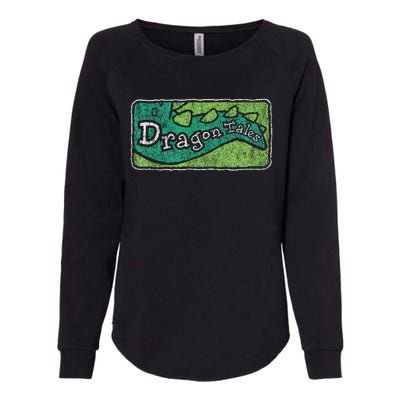 Dragon Tales Logo Distressed Womens California Wash Sweatshirt