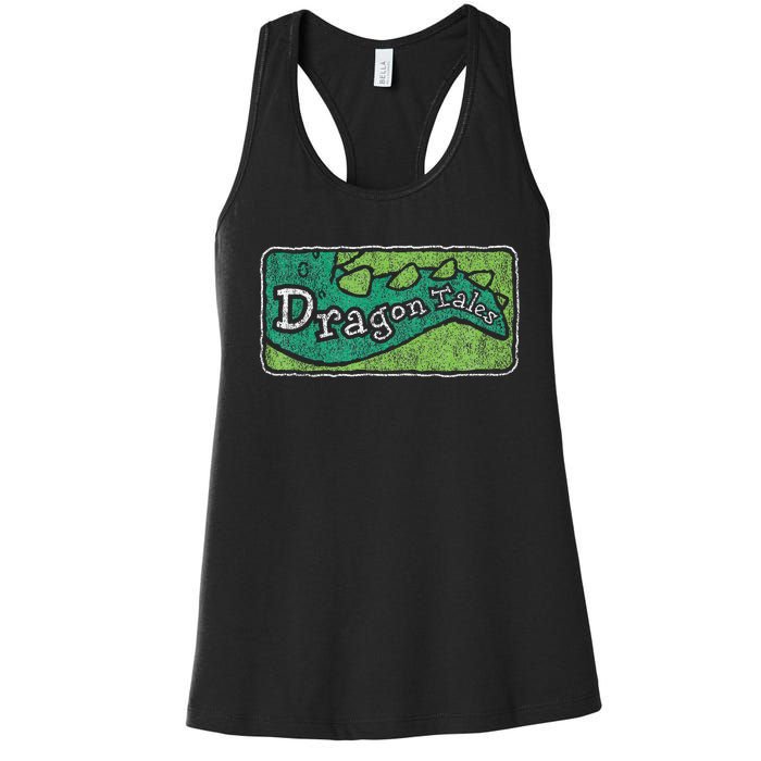 Dragon Tales Logo Distressed Women's Racerback Tank