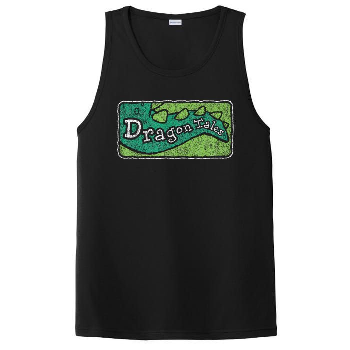 Dragon Tales Logo Distressed PosiCharge Competitor Tank