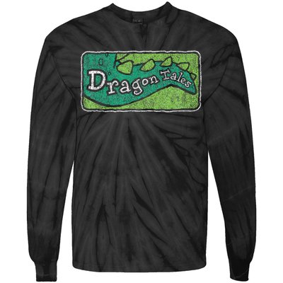 Dragon Tales Logo Distressed Tie-Dye Long Sleeve Shirt