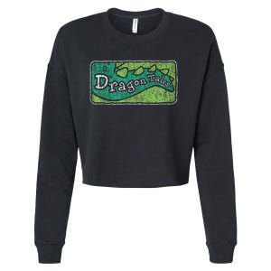 Dragon Tales Logo Distressed Cropped Pullover Crew