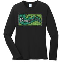 Dragon Tales Logo Distressed Ladies Long Sleeve Shirt