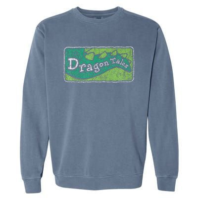 Dragon Tales Logo Distressed Garment-Dyed Sweatshirt