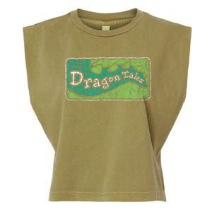 Dragon Tales Logo Distressed Garment-Dyed Women's Muscle Tee