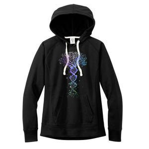 DNA Tree Life Earth Genetics Biologist Science Gift Women's Fleece Hoodie