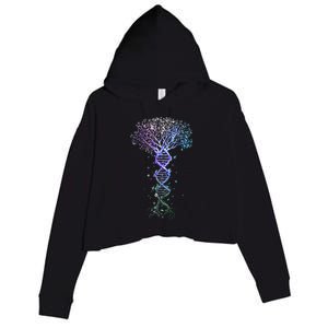 DNA Tree Life Earth Genetics Biologist Science Gift Crop Fleece Hoodie