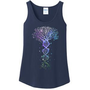 DNA Tree Life Earth Genetics Biologist Science Gift Ladies Essential Tank