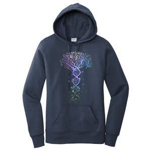 DNA Tree Life Earth Genetics Biologist Science Gift Women's Pullover Hoodie