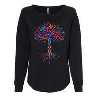 DNA Tree Life Watercolor Genetic Biologist Science Earth Day Womens California Wash Sweatshirt