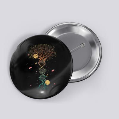 DNA Tree Life Biology Environment Science Earth Day Button