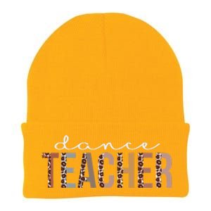 Dance Teacher Leopard Appreciation Funny For Women For Work Knit Cap Winter Beanie