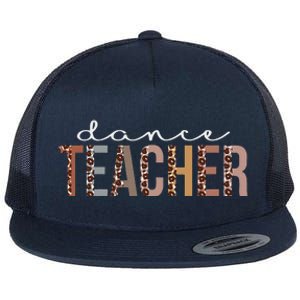 Dance Teacher Leopard Appreciation Funny For Women For Work Flat Bill Trucker Hat