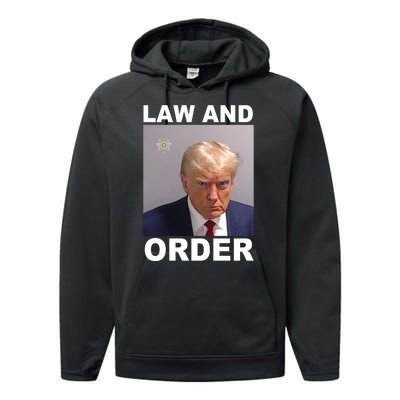 Donald Trump Law And Order Mugshot Performance Fleece Hoodie