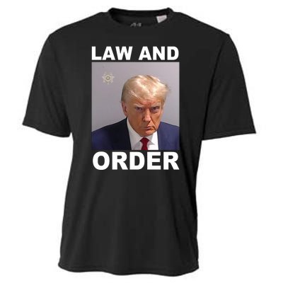 Donald Trump Law And Order Mugshot Cooling Performance Crew T-Shirt