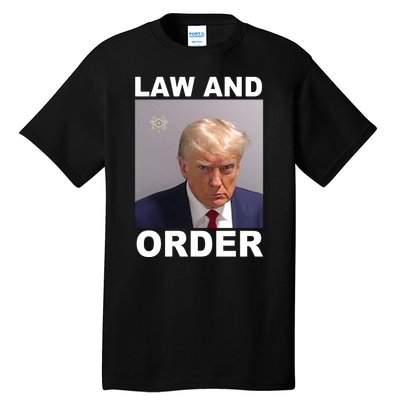 Donald Trump Law And Order Mugshot Tall T-Shirt