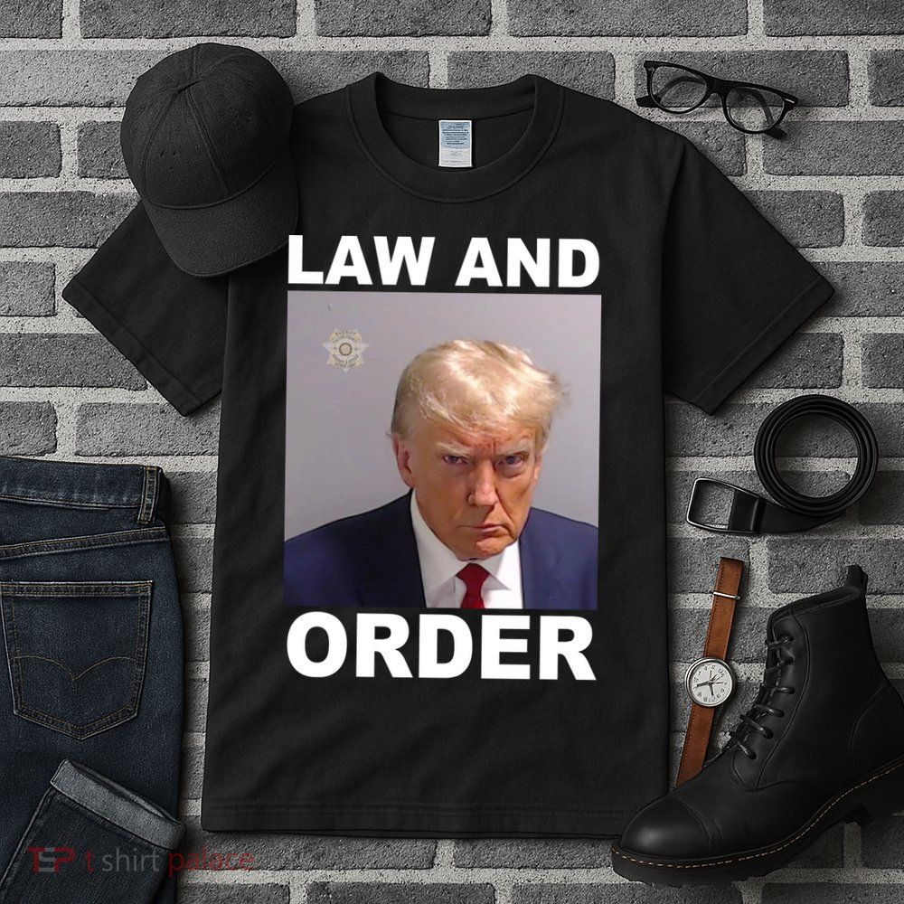 Donald Trump Law And Order Mugshot Tall T-Shirt