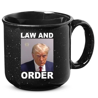 Donald Trump Law And Order Mugshot 15oz Campfire Ceramic Mug