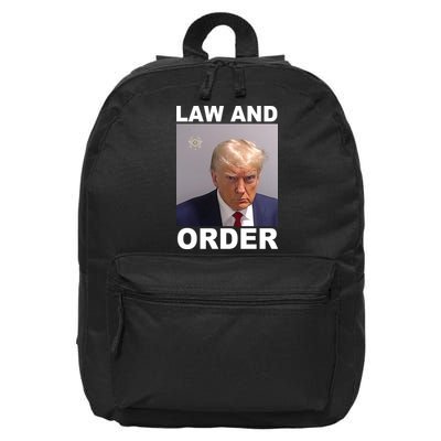 Donald Trump Law And Order Mugshot 16 in Basic Backpack