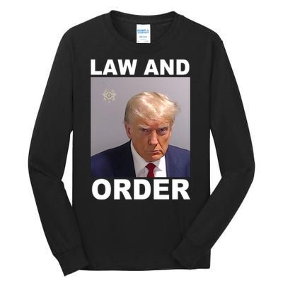 Donald Trump Law And Order Mugshot Tall Long Sleeve T-Shirt