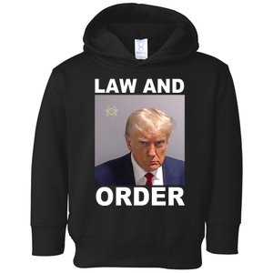 Donald Trump Law And Order Mugshot Toddler Hoodie