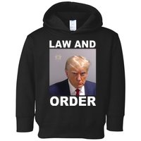 Donald Trump Law And Order Mugshot Toddler Hoodie